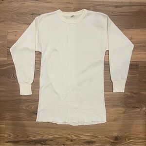 Vintage Hanes Thermal Shirt XL White